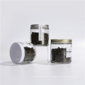 Empty Wholesale 2oz 4 oz Straight Sided Transparent Glass Round Glass Jars For Chinese Tea Spice Pepper Salt